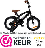 2Cycle 2Cycle BMX-Fun - Zwart - Jongensfiets 3 tot 5 jaar