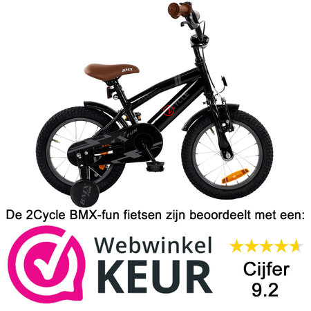 2Cycle 2Cycle BMX-Fun - Zwart - Jongensfiets 3 tot 5 jaar