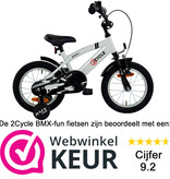 2Cycle 2Cycle BMX-Fun Kinderfiets - 14 inch - Wit