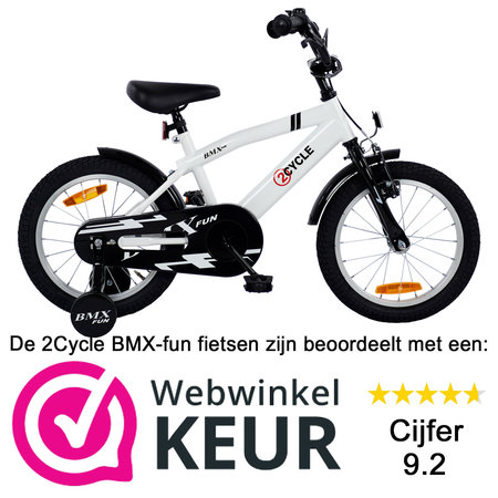 2Cycle 2Cycle BMX-Fun Kinderfiets - 16 inch - Wit