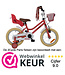 2Cycle Paris kinderfiets 14 inch (3 tot 5 jaar) voor meisjes roze-wit