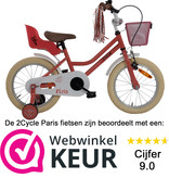 2Cycle 2Cycle Paris - Roze-Wit - Meisjesfiets 4 tot 6 jaar