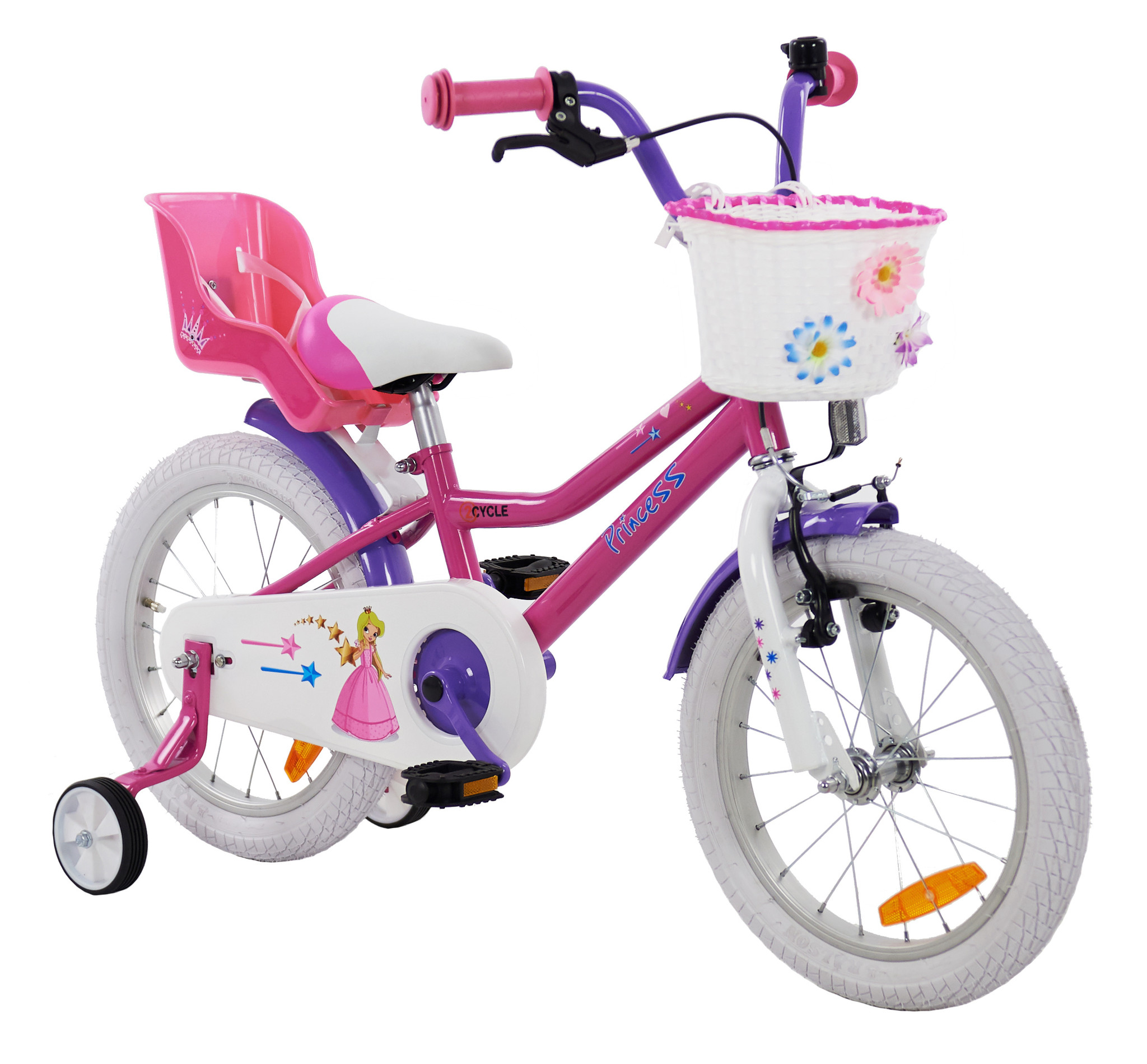 Schitterende roze 2Cycle meisjesfiets 16 inch online kopen | Prijskiller.nl