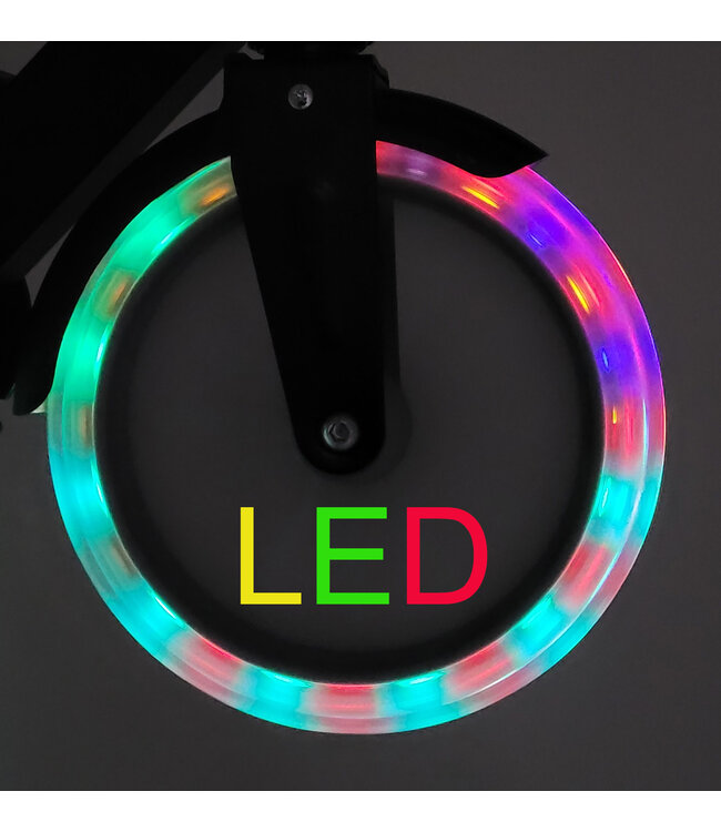 Sajan Step - LED - Grote Wielen - 20cm -Roze-Zwart - 2e