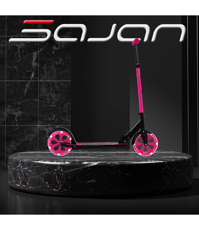 Sajan Step - LED - Grote Wielen - 20cm -Roze-Zwart - 2e