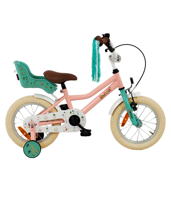 2Cycle Kenya kinderfiets 14 inch (3 tot 5 jaar) voor meisjes roze