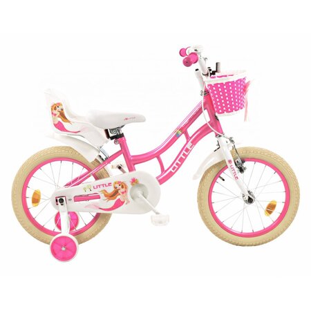 2Cycle 2Cycle Zeemeermin - Kinderfiets - 16 inch - met Poppenzitje - Meisjesfiets - 16 inch fiets