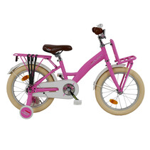 Sajan - Kinderfiets - 16 inch - Mat-Roze - Meisjesfiets - 16 inch fiets