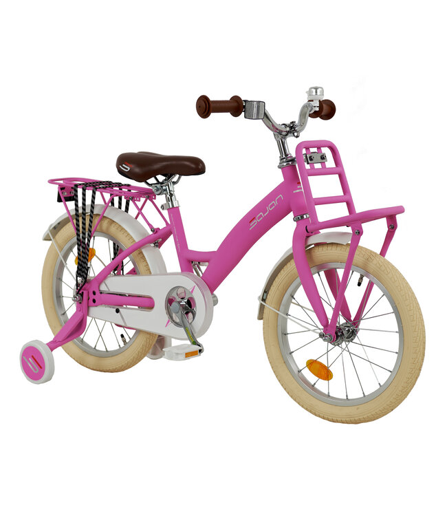2Cycle Lady kinderfiets 16 inch (4 tot 6 jaar) voor meisjes mat-roze