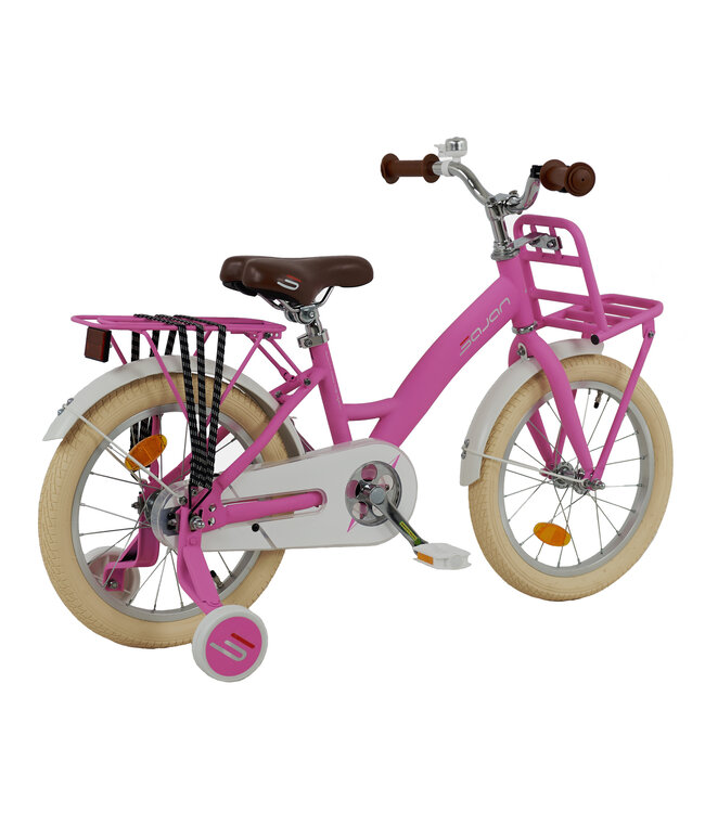 2Cycle Lady kinderfiets 16 inch (4 tot 6 jaar) voor meisjes mat-roze