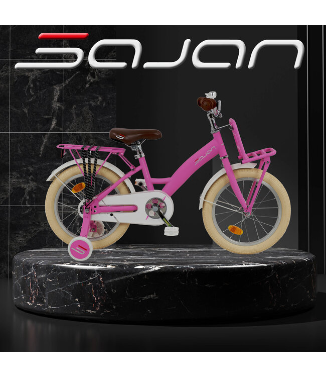 2Cycle Lady kinderfiets 16 inch (4 tot 6 jaar) voor meisjes mat-roze