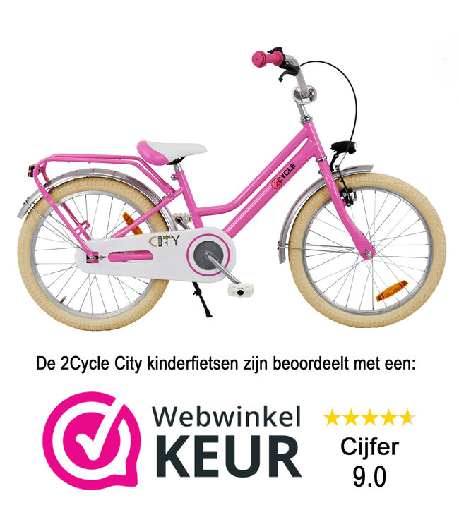 2Cycle City - Roze - Meisjesfiets 6 tot 8 jaar