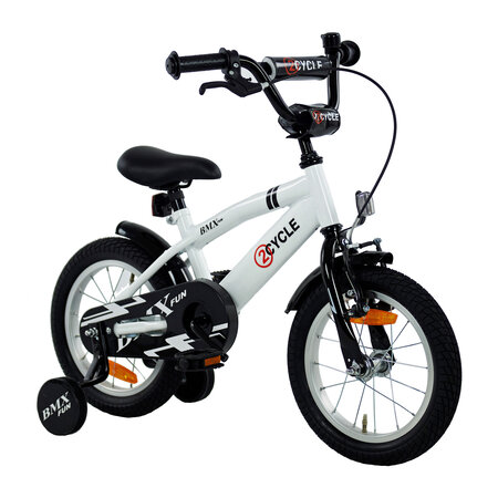 2Cycle 2Cycle BMX-Fun Kinderfiets - 14 inch - Wit - 2e