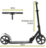 Sajan Sajan Step - Aluminium -  Grote Wielen - 18cm -Zwart - 2e