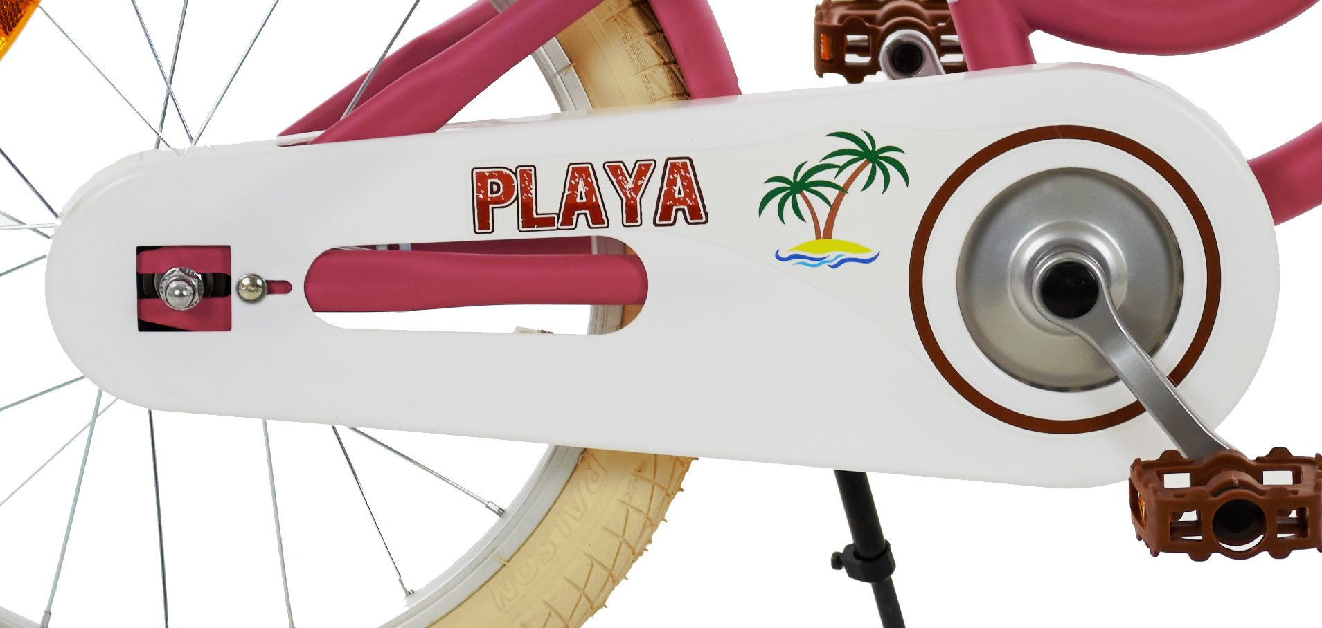 2Cycle Cruiser 18 inch meisjesfiets Playa roze Prijskiller