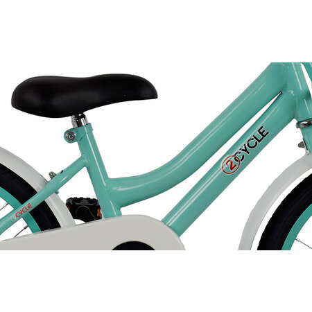 2Cycle 2Cycle Pretty - Kinderfiets - 18  inch - Voordrager - Groen - Meisjesfiets - 18 inch fiets