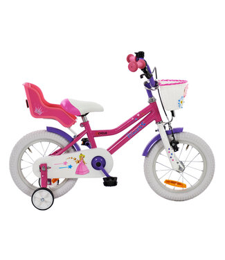 2Cycle 2Cycle Princess kinderfiets 14 inch (3 tot 5 jaar) voor meisjes roze