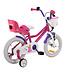2Cycle Princess kinderfiets 14 inch (3 tot 5 jaar) voor meisjes roze
