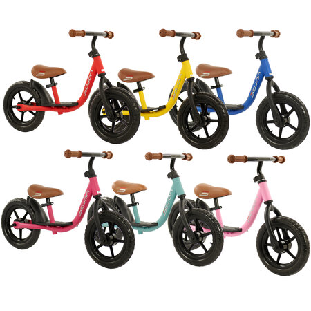 Sajan Sajan Loopfiets - Balance Bike - Jongens en Meisjes - Loopfiets 2 Jaar - Buitenspeelgoed - Mat-Roze