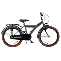 2Cycle - Jongensfiets - 24 inch - Antraciet - 3 Versnellingen Shimano-Nexus - Kinderfiets - 24 inch fiets