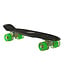 Sajan - Skateboard - LED - Penny board - Zwart-Groen - 22.5 inch - 56cm - Skateboard met Verlichting