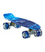 Sajan - Skateboard - LED - Penny board - Space Blauw - 22.5 inch - 56cm - Skateboard met Verlichting