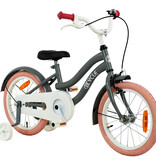 2Cycle 2Cycle Pretty - Kinderfiets - 16 inch - Grijs-Roze - Meisjesfiets - 16 inch fiets - 2e