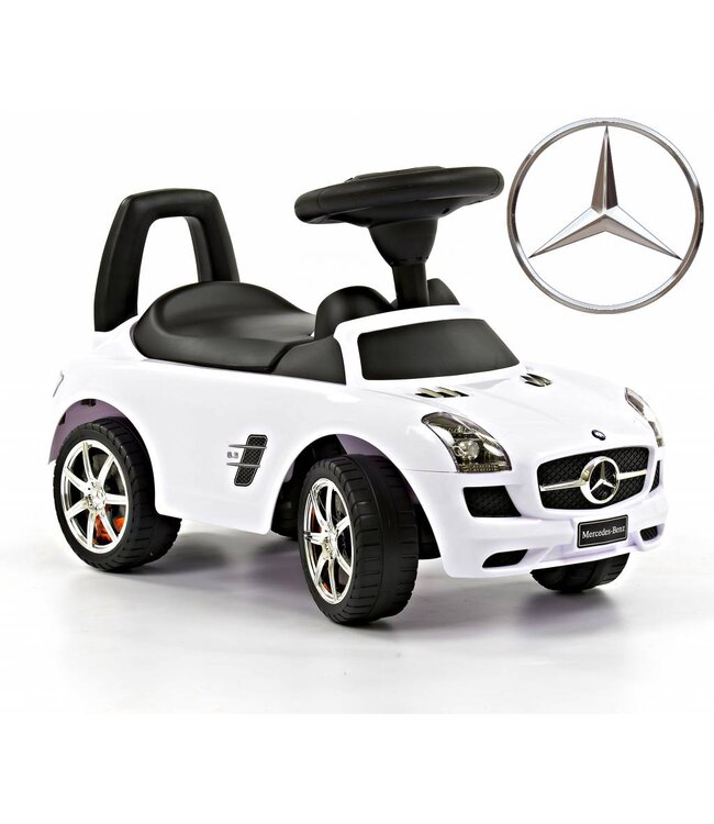 Mercedes SLS-AMG - Loopauto - Wit - Loopauto 1 jaar - Loopwagen