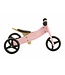 2Cycle 2 in 1 Loopfiets - Driewieler - Hout - 1 Jaar - Roze - Balance bike