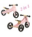 2Cycle 2 in 1 Loopfiets - Driewieler - Hout - 1 Jaar - Roze - Balance bike