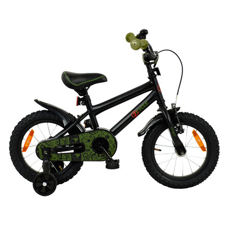 2Cycle 2Cycle BMX - Zwart-Groen - Jongensfiets 3 tot 5 jaar