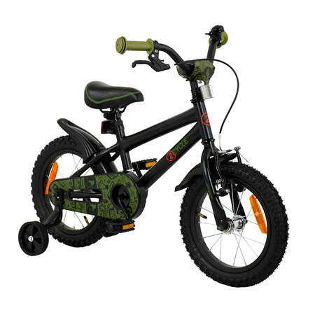 2Cycle 2Cycle BMX - Zwart-Groen - Jongensfiets 3 tot 5 jaar
