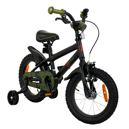 2Cycle 2Cycle BMX - Zwart-Groen - Jongensfiets 3 tot 5 jaar