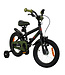 2Cycle BMX kinderfiets 14 inch (3 tot 5 jaar) voor jongens zwart-groen
