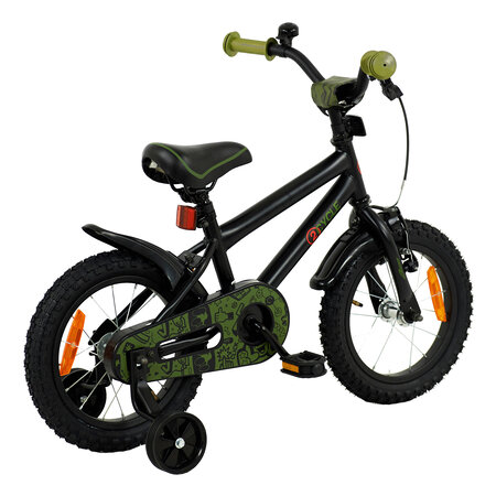 2Cycle 2Cycle BMX - Zwart-Groen - Jongensfiets 3 tot 5 jaar