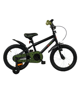 2Cycle 2Cycle BMX kinderfiets 16 inch (4 tot 6 jaar) voor jongens zwart-groen