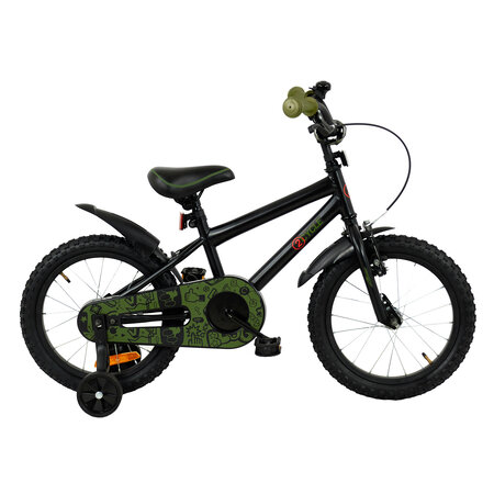 2Cycle 2Cycle BMX - Zwart-Groen - Jongensfiets 4 tot 6 jaar