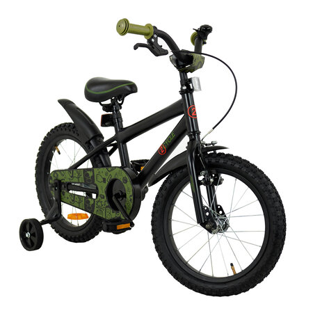 2Cycle 2Cycle BMX - Zwart-Groen - Jongensfiets 4 tot 6 jaar