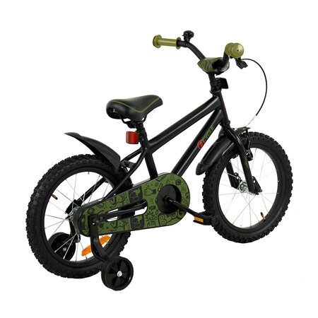 2Cycle 2Cycle BMX - Zwart-Groen - Jongensfiets 4 tot 6 jaar