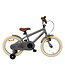 2Cycle BMX kinderfiets 16 inch (4 tot 6 jaar) voor jongens mat-grijs