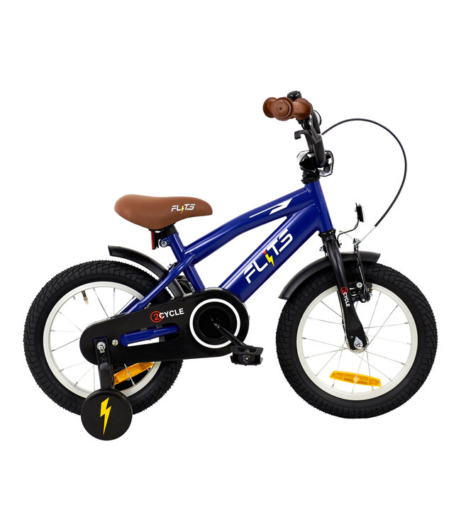2Cycle Flits kinderfiets 14 inch (3 tot 5 jaar) voor jongens blauw