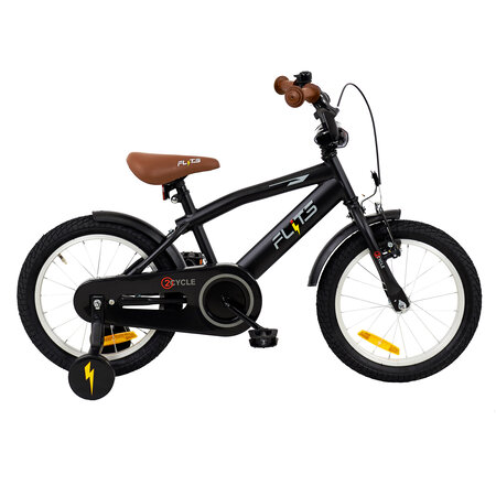 2Cycle 2Cycle Flits - Zwart - Jongensfiets 4 tot 6 jaar