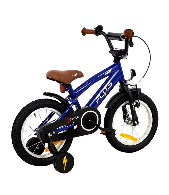 2Cycle Flits kinderfiets 14 inch (3 tot 5 jaar) voor jongens blauw