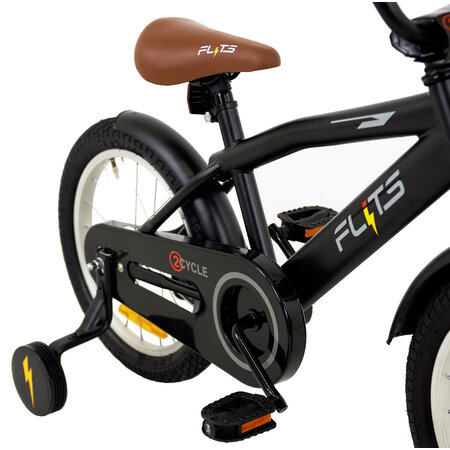 2Cycle 2Cycle Flits - Zwart - Jongensfiets 4 tot 6 jaar