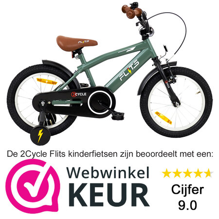 2Cycle 2Cycle Flits - Groen - Jongensfiets 4 tot 6 jaar