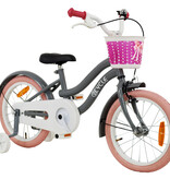 2Cycle 2Cycle Pretty - Grijs-Roze - Meisjesfiets 3 tot 5 jaar