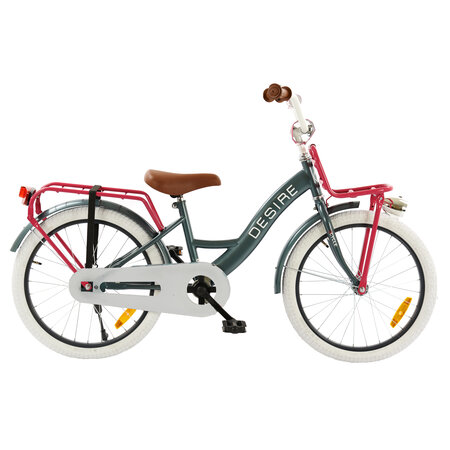 2Cycle 2Cycle Desire Kinderfiets - 20 inch - Voordrager -Grijs-Roze