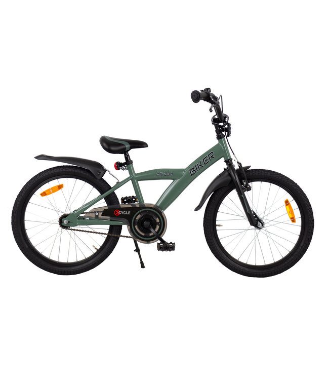 2Cycle Biker kinderfiets 20 inch (6 tot 8 jaar) voor jongens groen