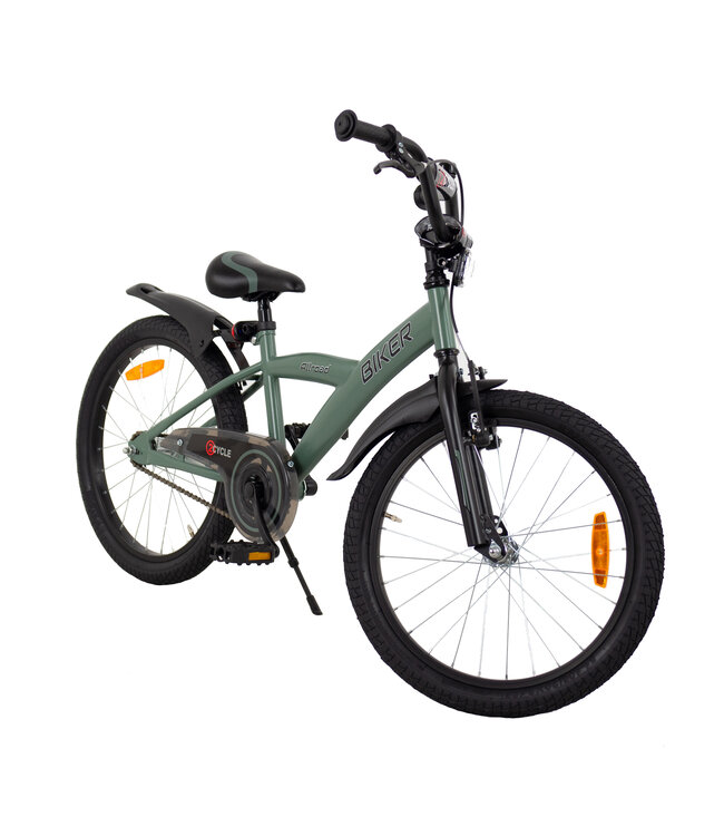 2Cycle Biker kinderfiets 20 inch (6 tot 8 jaar) voor jongens groen