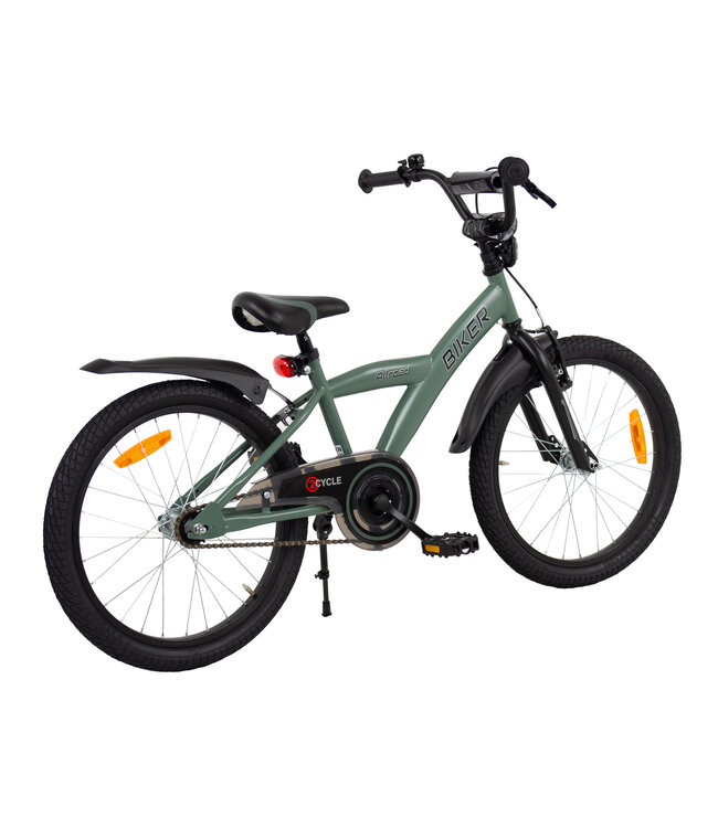 2Cycle Biker kinderfiets 20 inch (6 tot 8 jaar) voor jongens groen